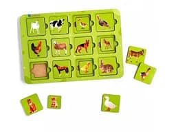 Сортер-пазл домашні тварини Мама та малюк, Ubee