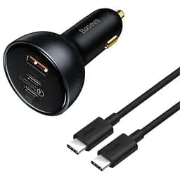 Авто ЗУ Baseus 160W Car Charger 2C+U+кабель - комплект зарядный для авто (TZCC2M-0G/CCZX-160CX)