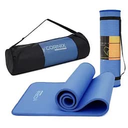 Коврик спортивный Cornix NBR 183 x 61 x 1 cм для йоги и фитнеса XR-0096 Blue/Blue