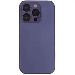 Чохол-накладка Matte скляний матовий із захистом камери AG-Glass Apple iPhone 15 Pro Max Deep Purple