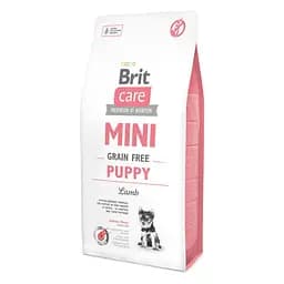 Сухой корм для щенков собак миниатюрных пород Brit Care GF Mini Puppy Lamb 7 кг (ягненок)