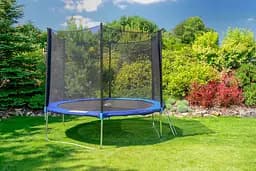 Батут Funfit із сіткою та драбиною 312 см синій (846) - мініатюра 6