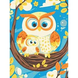 Набор для росписи ArtCraft Мамочка-Сова 30 x 40 см (15597-AC)