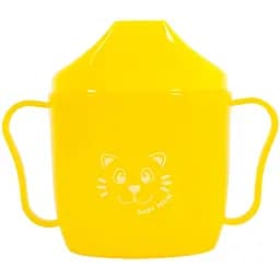 Поильник Baby Team со спаутом от 6 мес. 180 мл желтый (5007 желтый)
