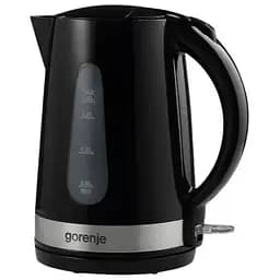 Электрочайник Gorenje 1.7л, 2,200 Вт, strix контроль, скло, чорний (K17OGP)