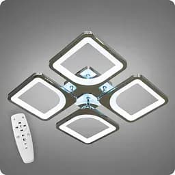 Люстра світлодіодна 517 Dlight з пультом 65Вт Хром (01773)