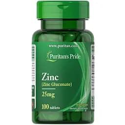 Вітаміни та мінерали Puritan's Pride Zinc 25 mg, 100 каплет