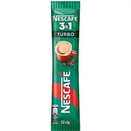 Напій кавовий розчинний Nescafe 3 в 1 Turbo стік 12 г
