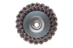 Корщітка технічна Intertool для болгарки УШМ щітка дротяна чашкова 125 мм плетена BT-2125 - мініатюра 2