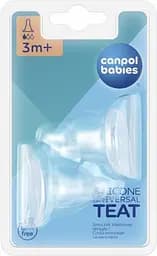 Набір сосок силіконових до пляшечок з вузьким отвором 2 шт "EasyStart" повільна