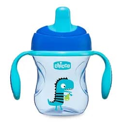 Поильник непроливайка Chicco Training, 200мл, синий (06921.20.03)