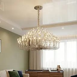 Кришталева люстра LED Splendid Ray L2502/800/76 хром 80 см на 76 ламп - мініатюра 3