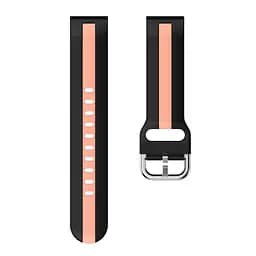 Браслет D2 Normal для Samsung Galaxy Watch 5 - чорно-рожевий ширина кріплення 20мм силікон Watchbands (W37-2WB22268610) - мініатюра 4