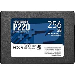 Накопитель SSD Patriot P220 2.5" SATAIII TLC 256GB (P220S256G25)