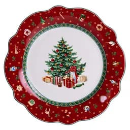 Тарілка десертна Christmas порцелянова 21 см Yiwu HP-SDHK-2