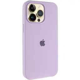 Чехол Epik Silicone Case AA Logo with MagSafe для Apple iPhone 15 Pro Max 6.7 Сиреневый/Lilac