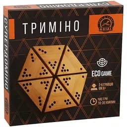 Настольная игра Arial Тримино Супердомино 56 треугольных фишек (910138)