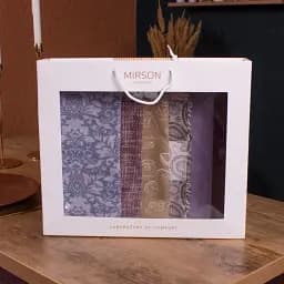 Набір рушників MirSon №651 Brown tenderness of the day 90х45 см 6 шт. (2200006741138) - мініатюра 4