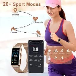 Годинник Smart Mioband Nano+ Pink, 2 ремінця - мініатюра 7