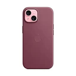 Чехол для Apple iPhone 15 Plus, FineWoven Case with MagSafe, бордовый, защитная накладка из материала FineWoven, противоударный, для iPhone, защита всего корпуса, поддержка беспроводной зарядки и MagSafe, (ARM71979) - мініатюра 4