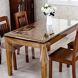 М'яке скло силіконова скатертину на стіл Soft Glass Захист для меблів (4.0х1.2 м) товщина - 2,0 мм Прозоре - мініатюра 2