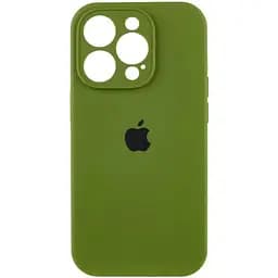 Чохол Epik Silicone Case Full Camera Protective (AA) для Apple iPhone 13 Pro (6.1) Зелений/Dark Olive