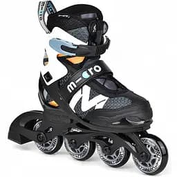 Ролики дитячі Micro NEW Shaper 33-36 Чорний-Сірий