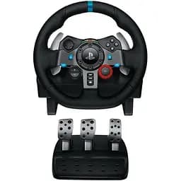 Комплект 4 в 1 Кермо та педалі Logitech G29 Driving Force Racing Wheel + Важіль перемикання передач Logitech G Driving Force Shifter + Дротова гарнітура Logitech ASTRO Gaming A10 Black (PC, Xbox, PS4, PS5) - мініатюра 4