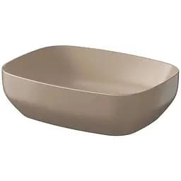 Умивальник на стільницю Cersanit Larga прямокутний 50x38 коричневий матовий K677-063