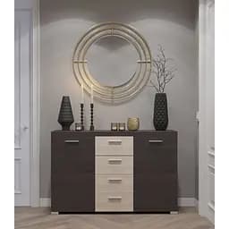 Комод Еверест Британія К-7 телескопи 140х38х92 см Венге/Дуб молочний (DTM-2473)