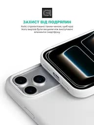 Силиконовый чехол с MagSafe для Apple iPhone 17 Pro, ICON2 MagCase, белый, противоударный, панель с мягкой подкладкой, защита всего корпуса, поддержка беспроводной зарядки, совместим с защитными стеклами и пленками, ArmorStandart (ARM86678) - мініатюра 5