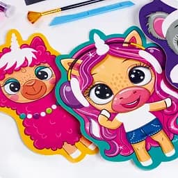 Набір для творчості Vladi Toys Glitter Art Блискучі звірята VT4501-11, 5 флаконів з гліттерами - мініатюра 3