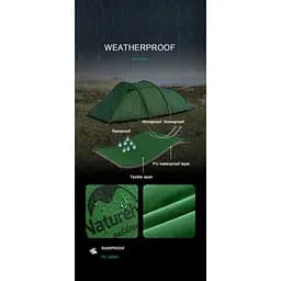Намет Naturehike Opalus UL NH17L001-L тримісний світло-зелений - мініатюра 7