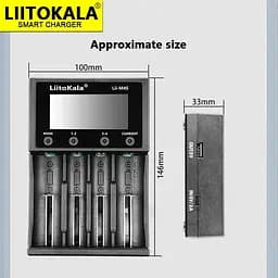 Зарядний пристрій універсальний з тестером для акумуляторів АА 18650 — LiitoKala Lii-M4S - мініатюра 6