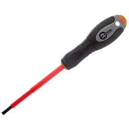 Отвертка диэлектрическая плоская шлицевая Intertool SL4 х 100 мм 1000 В VT-3205