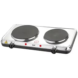 Плита двоконфоркова електрична кухонна RAF R.8007 настільна переносна дискова