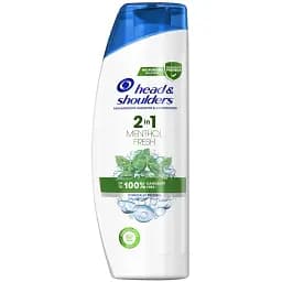 Шампунь та бальзам-обполіскувач проти лупи Head & Shoulders Свіжість ментолу 2 в 1 360 мл - мініатюра 2