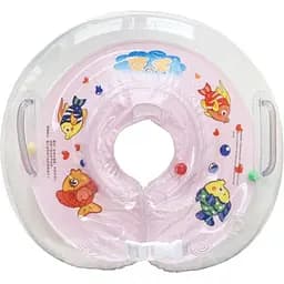 Надувний круг на шию MegaZayka для купання дітей "Рибка" MGZ-0936(Pink)
