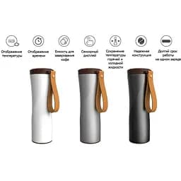 Термокухоль Xiaomi KissKissFish Moka Smart Coffee розумний із заварником білий - мініатюра 7
