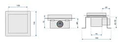 Трап для душу Rea Dots 15x15 nickiel brushed REA-G6203 - мініатюра 6