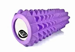 Массажный ролик EasyFit Grid Roller 33 см v.1.2 Фиолетовый (EF-2022-V)