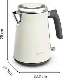 Tefal Електрочайник Collection 1.68л, Strix, нерж. сталь, бежевий - мініатюра 8