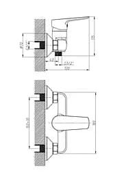 Набір змішувачів для душа Imprese Kit 21082 - мініатюра 7