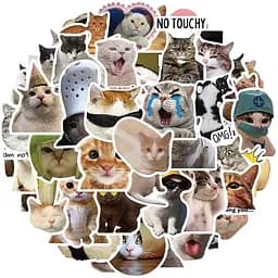 Стикерпак GeekLand Kitties 50 штук