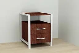 Тумба універсальна Ferrum-decor Вів'єн 2/2 50x41x40 білий ДСП Венге 16мм (FRD-106181) - мініатюра 5