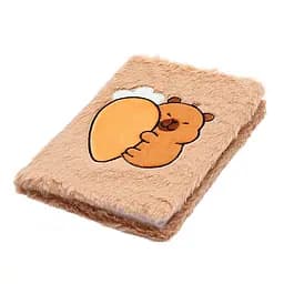 Блокнот плюшевий ZiBi Kids Line Capybara 9 А5 80 аркушів у клітинку, дизайн в асортименті (ZB.700023) - мініатюра 5