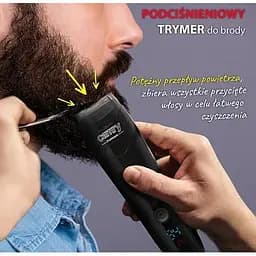 Тример Camry CR 2833 для бороди та вусів вакуумний до 60 хв роботи 35 Вт - мініатюра 8