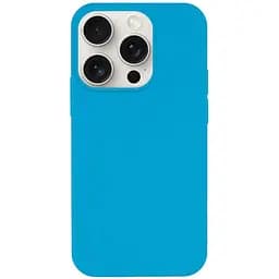 Чохол Epik Silicone Case Full Protective AA NO LOGO для Apple iPhone 15 Pro 6.1 Блакитний/Blue