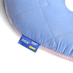 Подушка рогалик для подорожей Ideia Travel 32х32 см джинсово-сіра (0800073548) - мініатюра 3