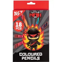 Олівці кольорові Yes Ninja 18 шт. (290737)